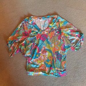 Trina Turk size L Cover up Top